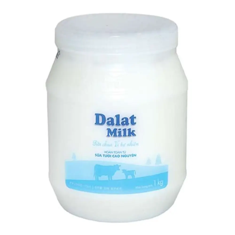 Sữa Chua Vị Tự Nhiên, Natural Plain Yogurt (1kg) - DALAT MILK