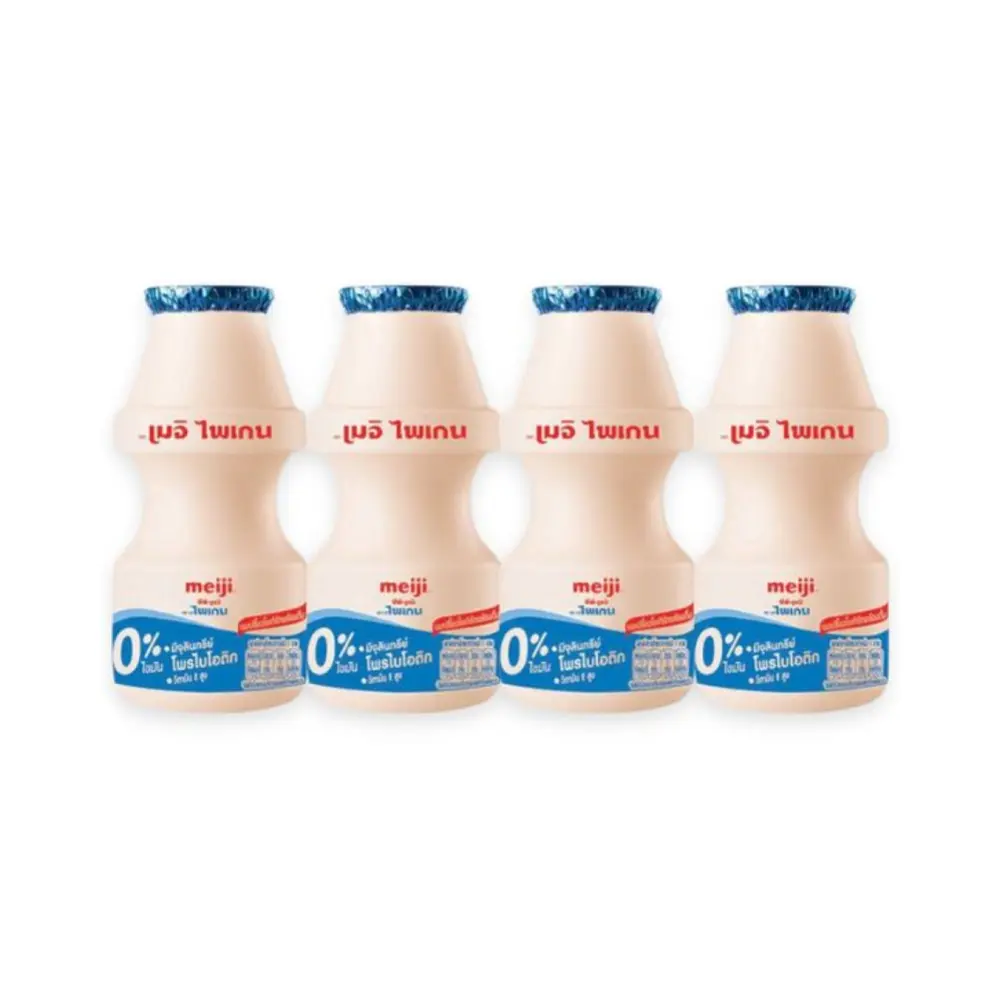 Sữa Chua Uống Nguyên Chất, Paigen, Drinking Yoghurt, 4 Chai (340ml) - MEIJI