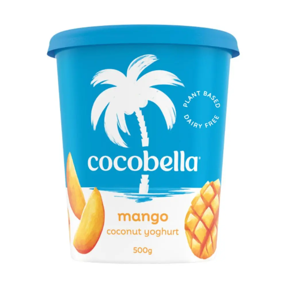 Sữa Chua Dừa Thuần Chay Vị Xoài, Plant Based & Dairy Free Coconut Yoghurt, Mango (500g) - COCOBELLA