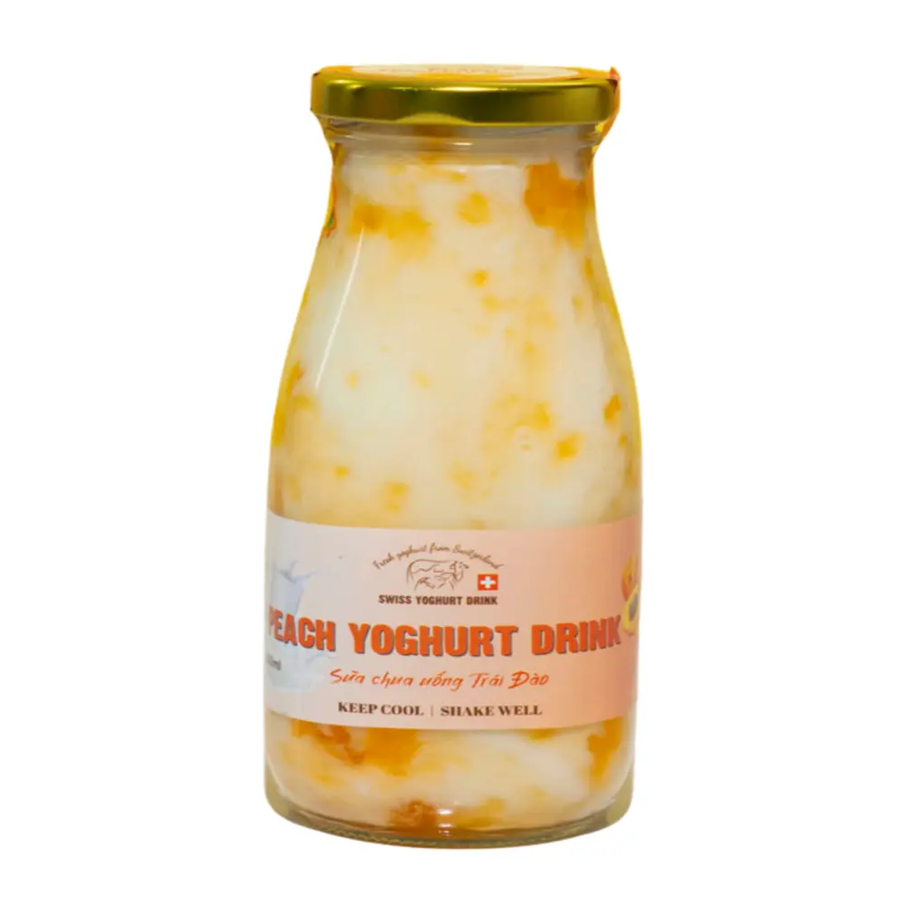 Sữa Chua Đào, Peach Yoghurt (200ml) - SWISS YOGHURT DRINK