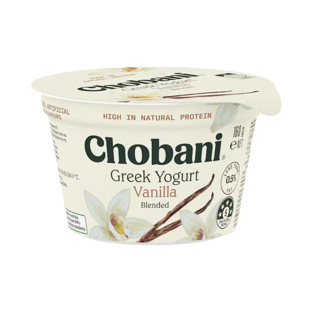 Sữa Chua Hy Lạp Vị Vani, Greek Yogurt, Vanilla Blended (160g) - CHOBANI