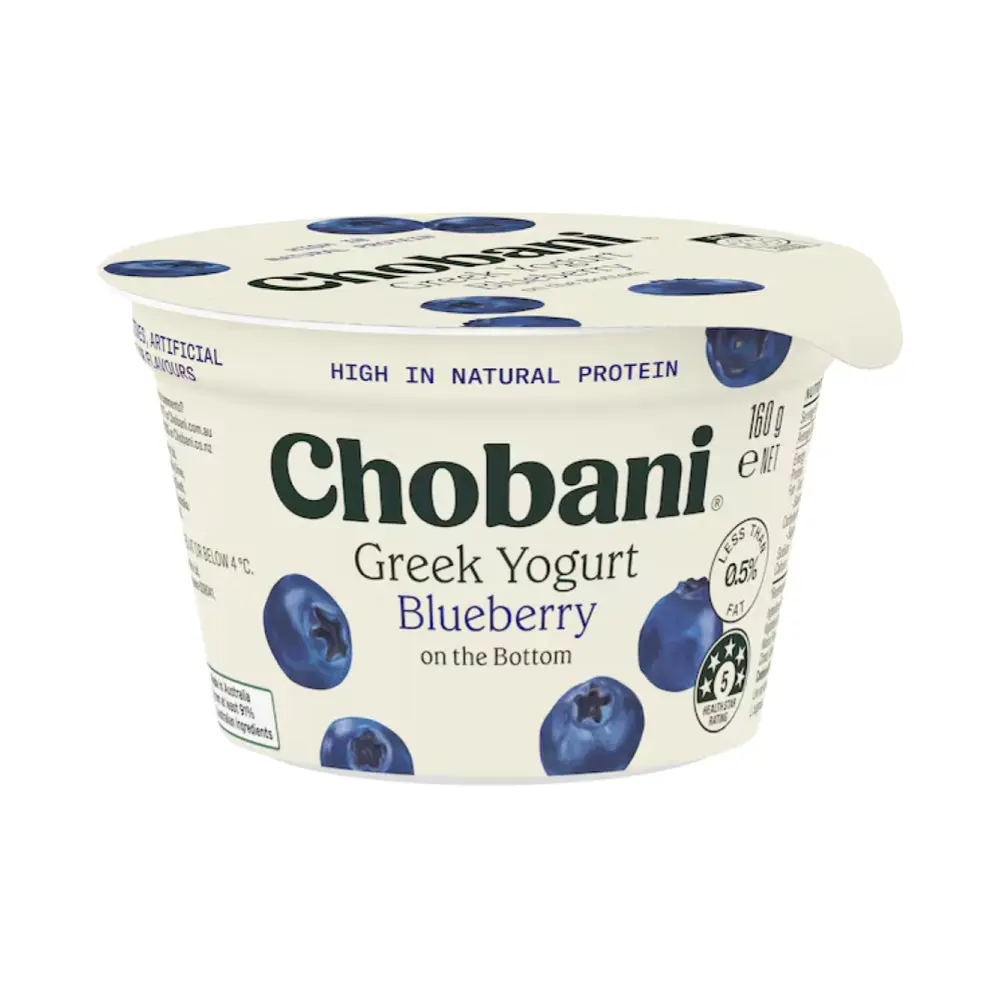 Sữa Chua Hy Lạp Vị Việt Quất, Greek Yogurt, Blueberry (160g) - CHOBANI