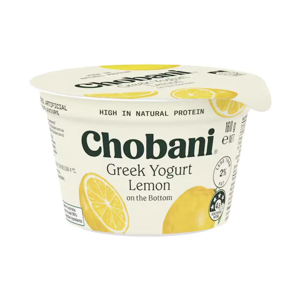 Sữa Chua Hy Lạp Vị Chanh Vàng, Greek Yogurt, Lemon (160g) - CHOBANI