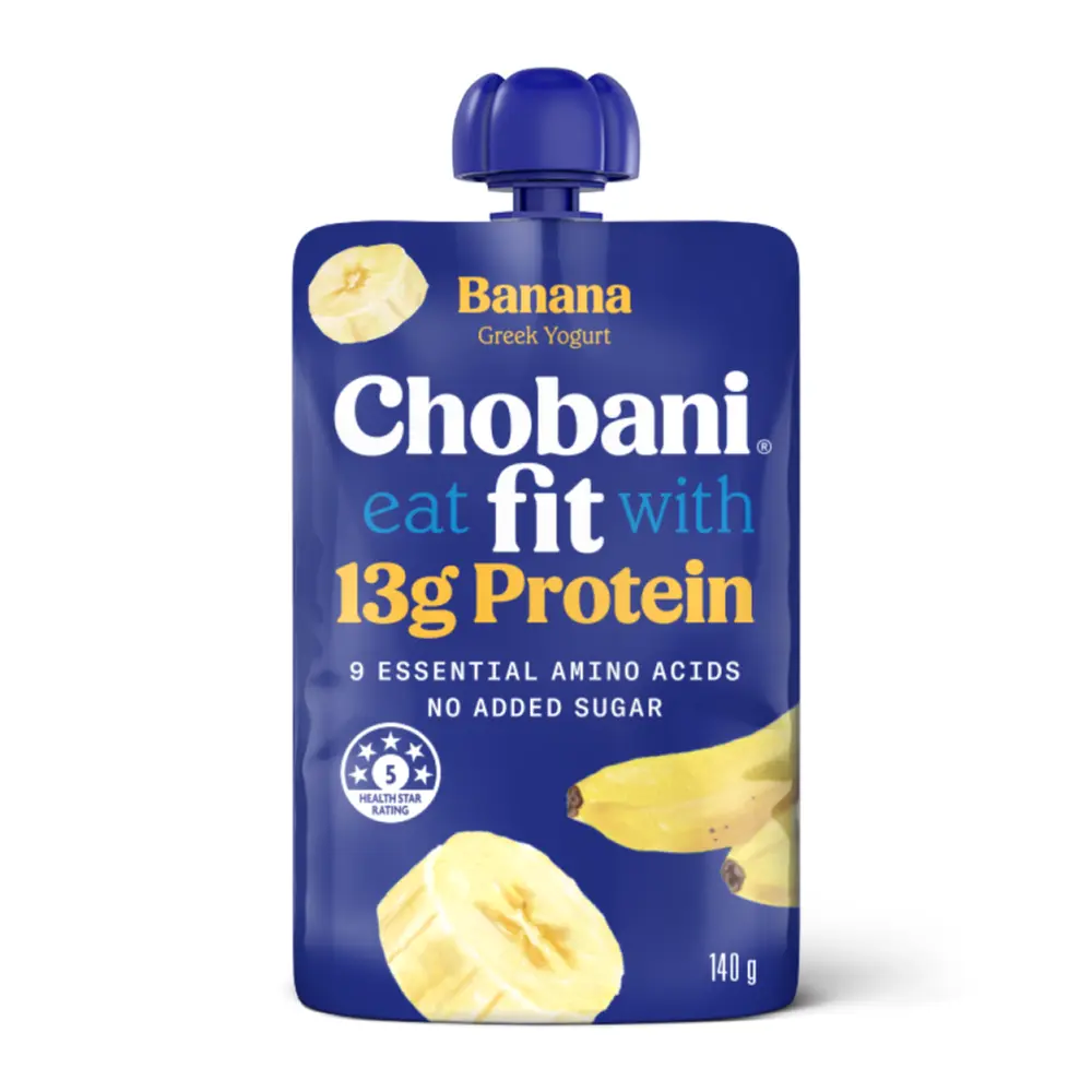Sữa Chua Hy Lạp Chuối, Fit, Banana Greek Yogurt, 13g Protein & No Added Sugar (140g) - CHOBANI