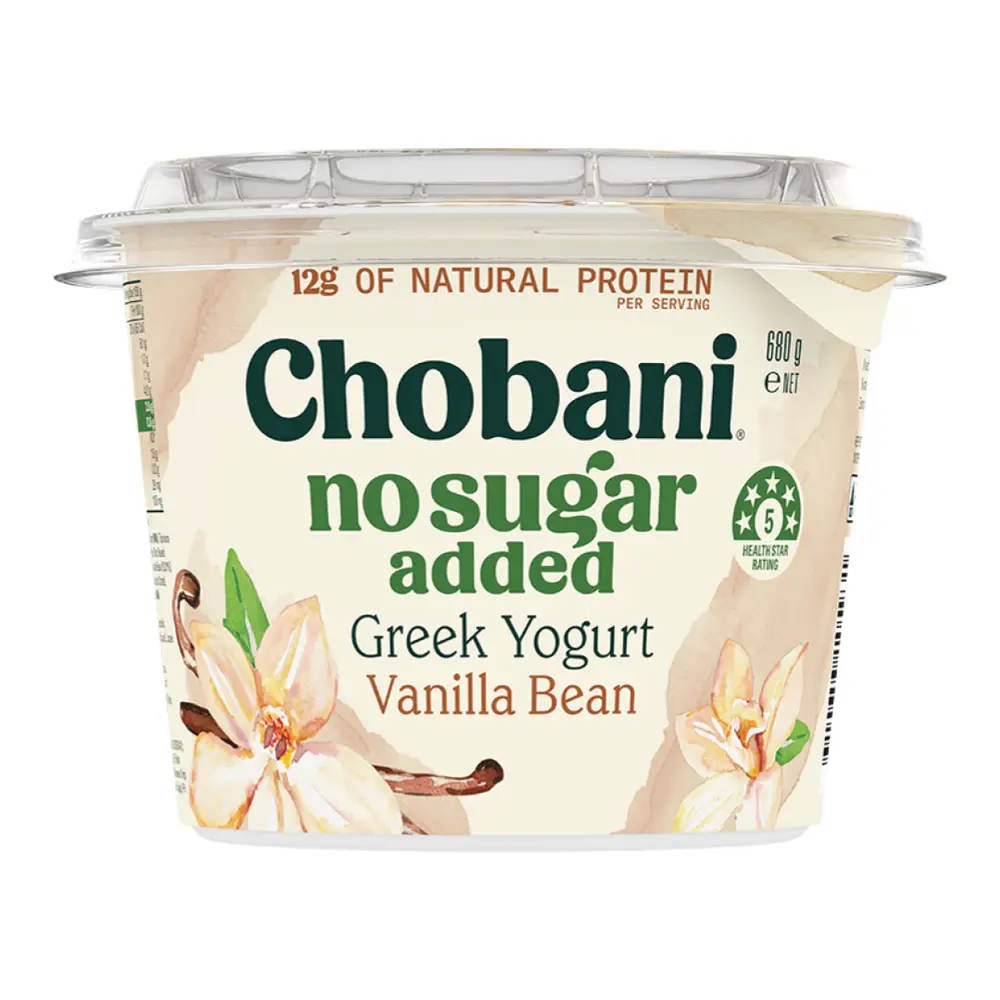 Sữa Chua Hy Lạp Vị Vani, No Sugar Added Greek Yogurt, Vanilla Bean (680g) - CHOBANI