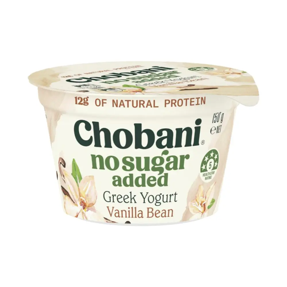 Sữa Chua Hy Lạp Vị Vani, No Sugar Added Greek Yogurt, Vanilla Bean (150g) - CHOBANI