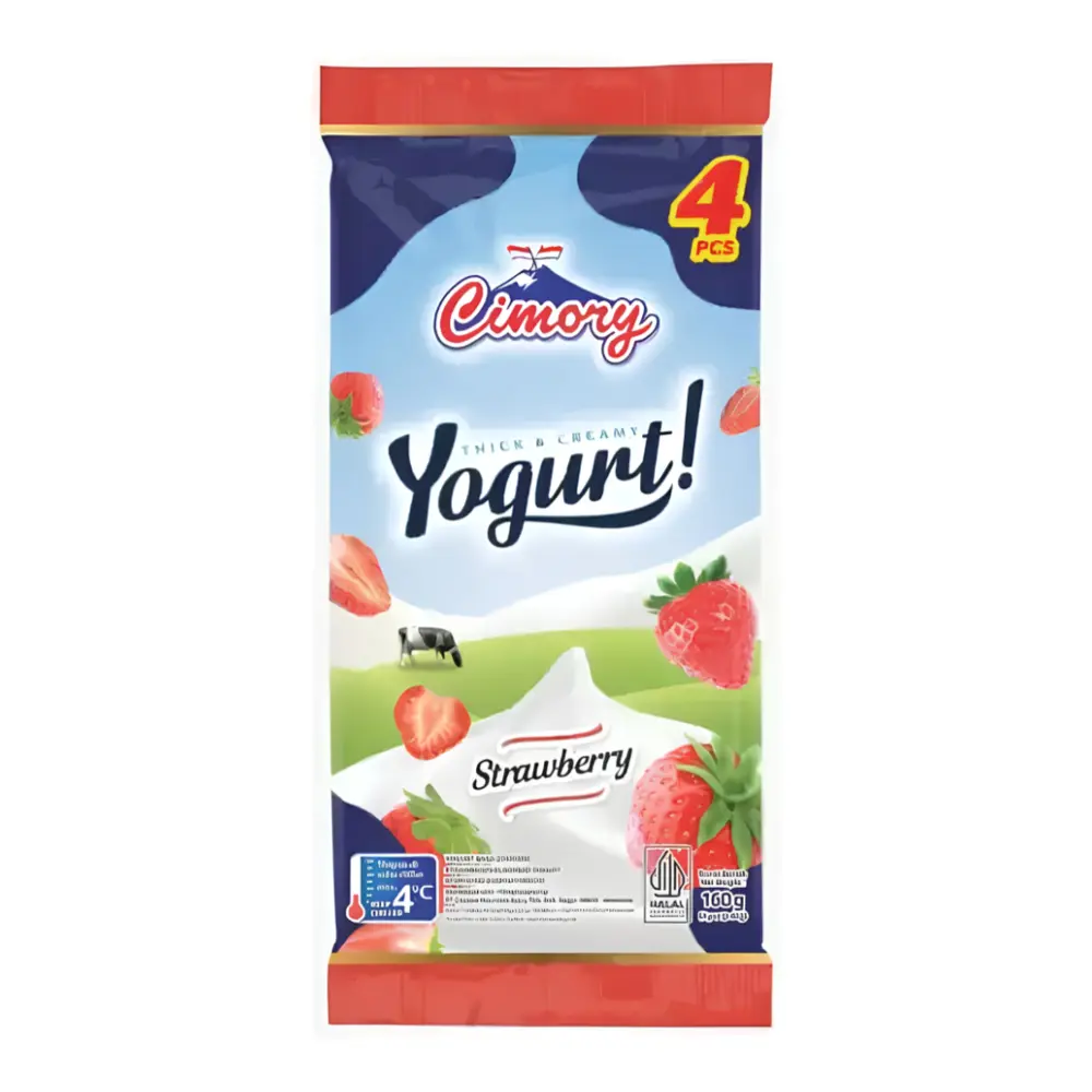 Sữa Chua Vị Dâu, Yogurt! Stick, Strawberry, 4 Que (160g) - CIMORY