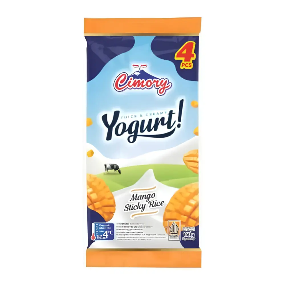 Sữa Chua Vị Xôi Xoài, Yogurt! Stick, Mango Sticky Rice, 4 Que (160g) - CIMORY