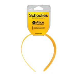 Băng Đô Cài Tóc Màu Vàng, Alice Head Band, Unreal Gold - SCHOOLIES