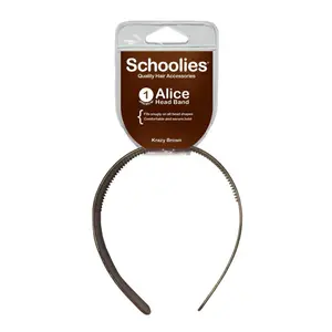 Băng Đô Cài Tóc Màu Nâu, Alice Head Band, Krazy Brown - SCHOOLIES