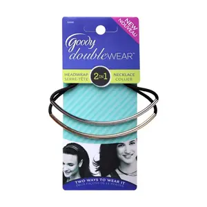 Băng Đô & Dây Chuyền 2 in 1, DoubleWear, Long Metal Bar Headwrap Necklace, 2 Cái - GOODY