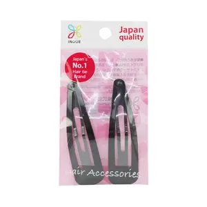 Kẹp Tóc Màu Đen, Black Metal Hair Clips, 2 Cái - INOUE