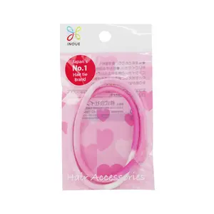 Dây Cột Tóc Màu Hồng, Pink Hair Ties, 2 Cái - INOUE