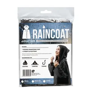 Áo Mưa Người Lớn, Adult Raincoat with Hood, Medium/Large - UNCLE BILLS