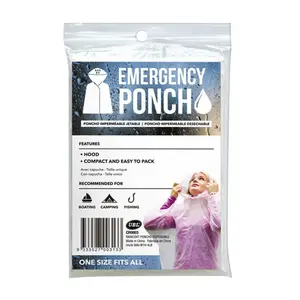 Áo Mưa, Emergency Poncho, Free Size (132 x 203cm) - UNCLE BILLS