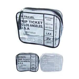 Túi Trong Suốt Đựng Vật Dụng Đi Máy Bay (Nhiều Mẫu), Travel Clear Pouch (16 x 12cm) - SEIWA PRO
