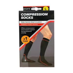 Tất Bó Thể Thao Bằng Vải Polyester (Nhiều Size), Sports Compression Socks, 1 Cặp - UNCLE BILLS