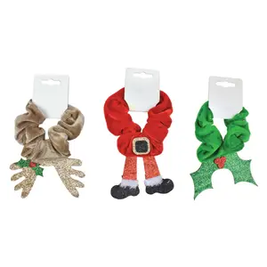 Cột Tóc Nhung Kim Tuyến Mùa Giáng Sinh (Nhiều Mẫu), Christmas Glittery Velvet Hair Scrunchie - UNCLE BILLS
