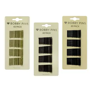 Kẹp Tăm Cho Tóc (Nhiều Màu), Bobby Pins, 60 Cái (48mm) - UNCLE BILLS
