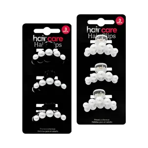 Kẹp Tóc Ngọc Trai (Nhiều Mẫu), Hair Care, Hair Clips with Pearl, 3 Cái (4.5cm) - UNCLE BILLS