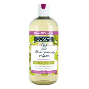 Dầu Gội Trẻ Em Hữu Cơ Hương Táo & Lê, Kids Shampoo with Organic Apple & Pear (500ml) - COSLYS