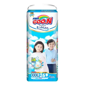 Tã Quần Cho Bé, Premium Pant Diapers, XXXL, 18 - 30kg, 26 Miếng - GOO.N