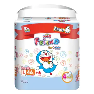 Tã Quần Cho Bé, Friend, Day & Night Pant Diapers, L, 9 - 14kg, 52 Miếng - GOO.N