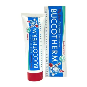 Kem Đánh Răng Hữu Cơ Trẻ Em Vị Dâu, My First Toothpaste, Strawberry, 2 - 6 Tuổi, 2.0 oz (50ml) - BUCCOTHERM