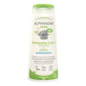 Dầu Gội Hữu Cơ Cho Bé, Bio Shampoo 2 in 1 for Baby, 6.75 fl oz (200ml) - ALPHANOVA