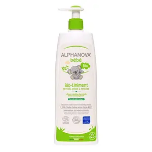 Dung Dịch Vệ Sinh & Chống Hăm Hữu Cơ, Olive Cleansing Lotion for Baby, Bio Liniment, 16.9 fl oz (500ml) - ALPHANOVA