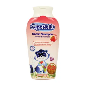 Sữa Tắm Gội Toàn Thân Trẻ Em Hương Dâu, Shower & Shampoo, Frutti Rossi, 8.45 fl oz (250ml) - SAPONELLO