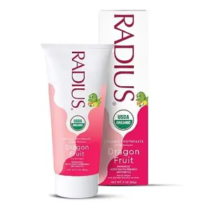 Kem Đánh Răng Hữu Cơ Cho Bé, Organic Toothpaste For Kids, Dragon Fruit, 3 oz (85g) - RADIUS