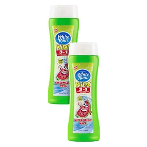 Sữa Tắm Gội Cho Bé, 3 in 1 Shampoo + Conditioner + Body Wash, Watermelon Wave, 12 fl oz (354ml) - WHITE RAIN