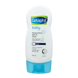 Sữa Tắm Dưỡng Ẩm Cho Bé, Baby Moisturising Bath & Wash, with Aloe Vera & Almond Oil, Tear Free (230ml) - CETAPHIL