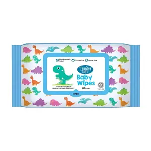 Khăn Ướt Cho Bé Chứa Nha Đam & Vitamin E, Baby Wipes, Fresh Cleansing Wipes, 30 Tờ (200 x 150mm) - TENDER SOFT