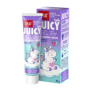 Kem Đánh Răng Cho Bé Hương Dâu Kiwi, Juicy Lab, Strengthening Toothpaste for Kids, Dream Berries (80g) - SPLAT