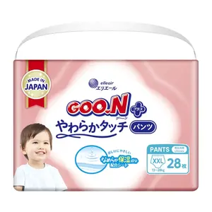 Tã Quần Cao Cấp Cho Bé, Plus, Pant Diapers, Size XXL, 13 - 28kg, 28 Miếng - GOO.N