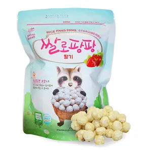 Bỏng Gạo Hữu Cơ Cho Bé Vị Việt Quất, Rice Pangpang Blueberry, 6+ Month (35g) - NATURE BERRY