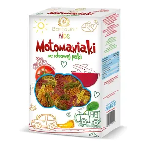Nui Rau Củ Cho Bé Hình Xe & Máy Bay, Kids, Motomaniaki, Vehicle Shaped Pasta, 8.82 oz (250g) - BARTOLINI