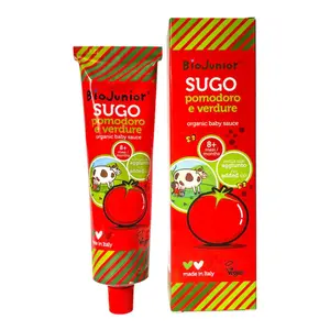 Sốt Cà Chua Hữu Cơ Cho Bé, Sugo Pomodoro e Verdure, Organic Baby Sauce, 8+ Tháng (150g) - BIO JUNIOR