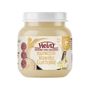 Custard Vani Cho Bé, Vanilla Custard, 6+ Tháng (110g) - HEINZ