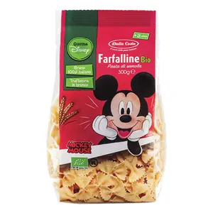 Nui Hình Nơ Hữu Cơ Cho Bé, Farfalline Bio, Mickey Mouse (300g) - DALLA COSTA
