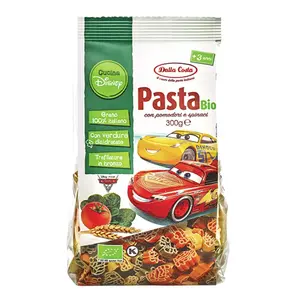 Nui Rau Củ Hữu Cơ Cho Bé, Pasta with Tomato & Spinach, Disney Cars (300g) - DALLA COSTA
