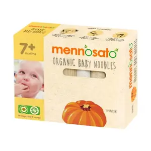 Mì Bí Đỏ Hữu Cơ Cho Bé, Organic Baby Noodles, Pumpkin, 7+ Tháng (200g) - MEN NO SATO