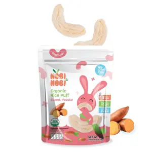 Bánh Gạo Ăn Dặm Hữu Cơ Vị Khoai Lang, Organic Rice Puff, Sweet Potato (40g) - NOBI NOBI