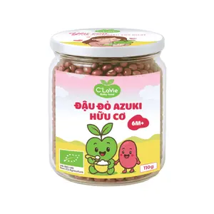 Đậu Đỏ Azuki Hữu Cơ Cho Bé, Baby Food, Organic Azuki Beans, 6+ Tháng (110g) - C'LAVIE