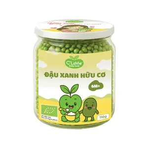 Đậu Xanh Hữu Cơ Cho Bé, Baby Food, Organic Mung Beans, 6+ Tháng (110g) - C'LAVIE