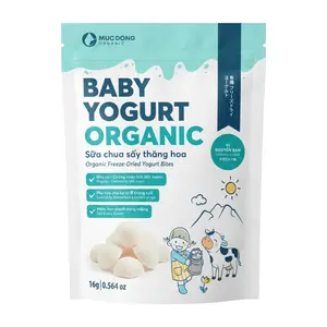 Sữa Chua Sấy Thăng Hoa Vị Nguyên Bản, Baby Yogurt, Organic Freeze-Dried Yogurt Bites, 0.564 oz (16g) - MUC DONG ORGANIC