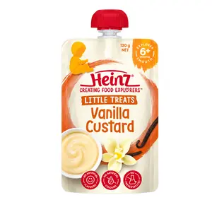 Custard Vani Cho Bé, Little Treats, Vanilla Custard, 6+ Tháng (120g) - HEINZ