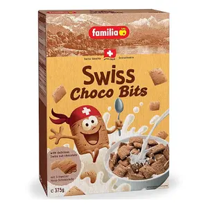 Ngũ Cốc Thụy Sĩ Nhân Socola, Swiss Choco Bits, with Swiss Nut-Chocolate (375g) - FAMILIA
